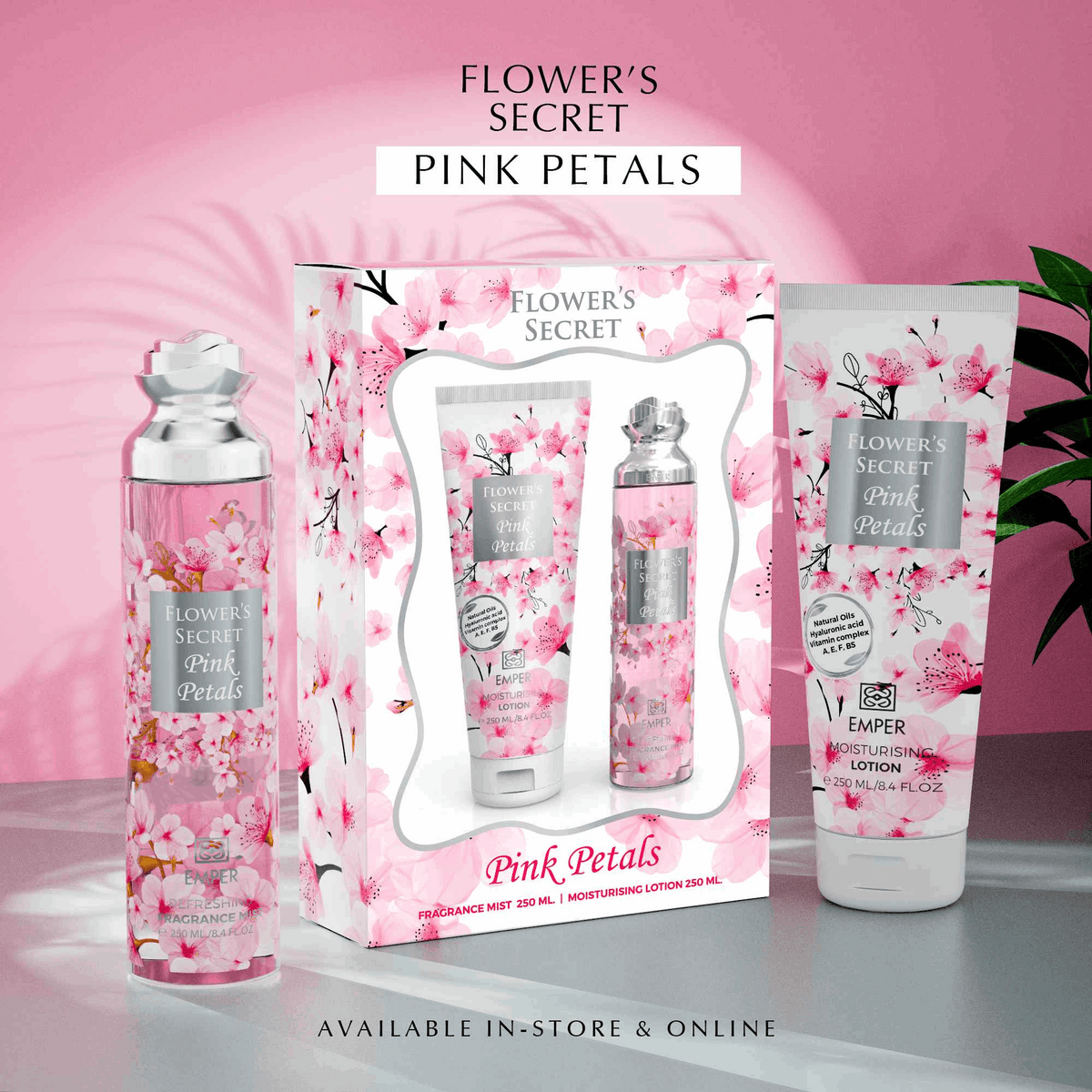 Flower’s Secret Gift Set – Pink Petals - Emper Perfumes