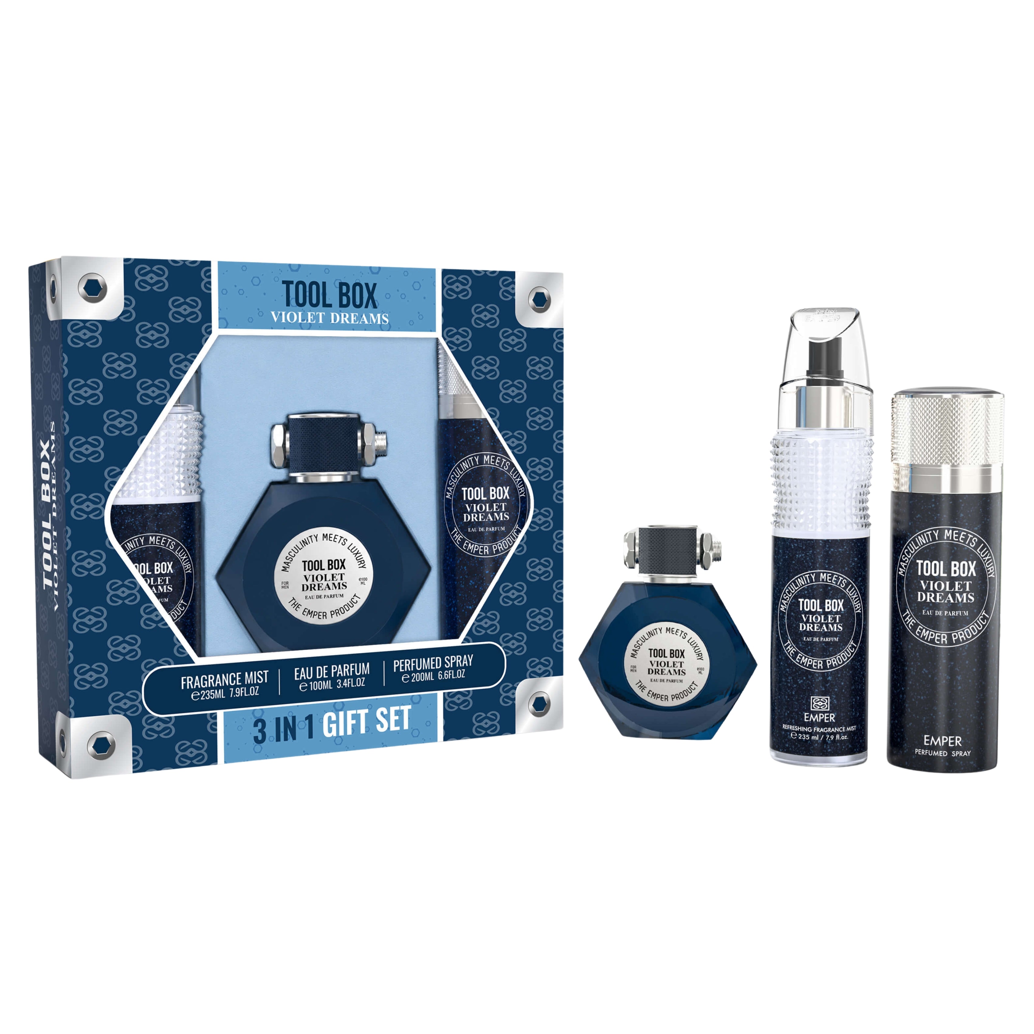 3in1 Gift Set Tool Box Violet Dreams